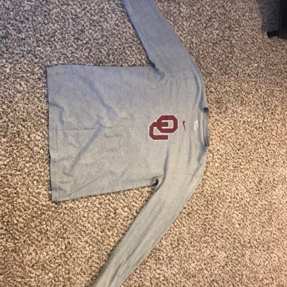 Nike University of Oklahoma Grey Longsleeve Men M